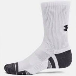 Adult unisex under armour socks crew size large (3) pack